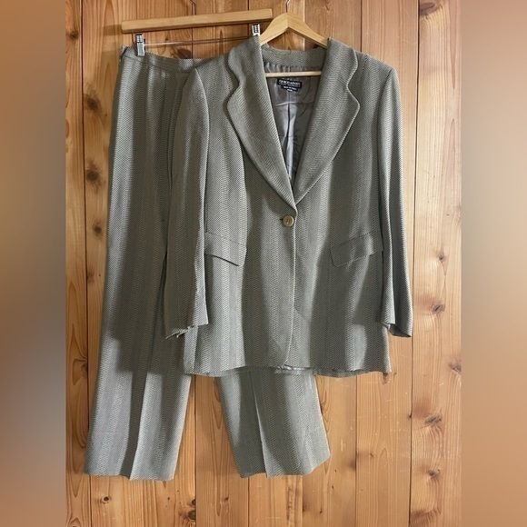 Georgio Armani Vintage Iconic 90s Wool Blazer Pants Suit